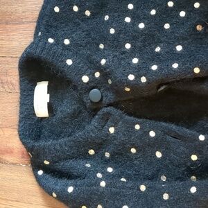 XS Sezane Gold dot cardigan